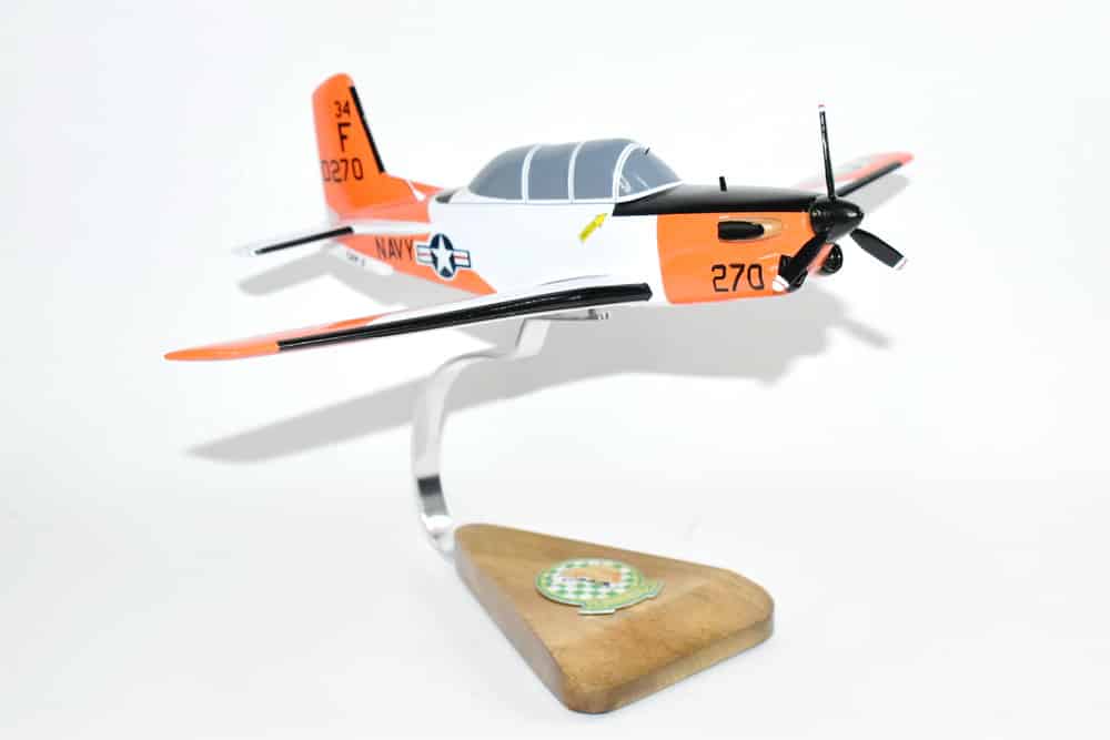 Beechcraft® T-34C TurboMentor, VT-10 Wildcats, 1/33 Mahogany Scale Model