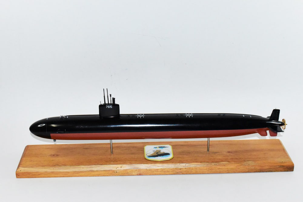 USS Montpelier SSN-765 Submarine,Navy,Scale Model,Mahogany,20 inch,LA Class