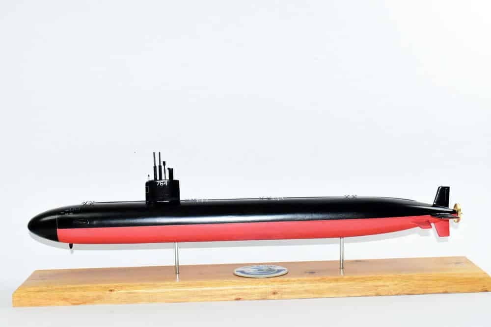 USS Boise SSN-764 Submarine,Navy,Scale Model,Mahogany,20 inch,LA Class