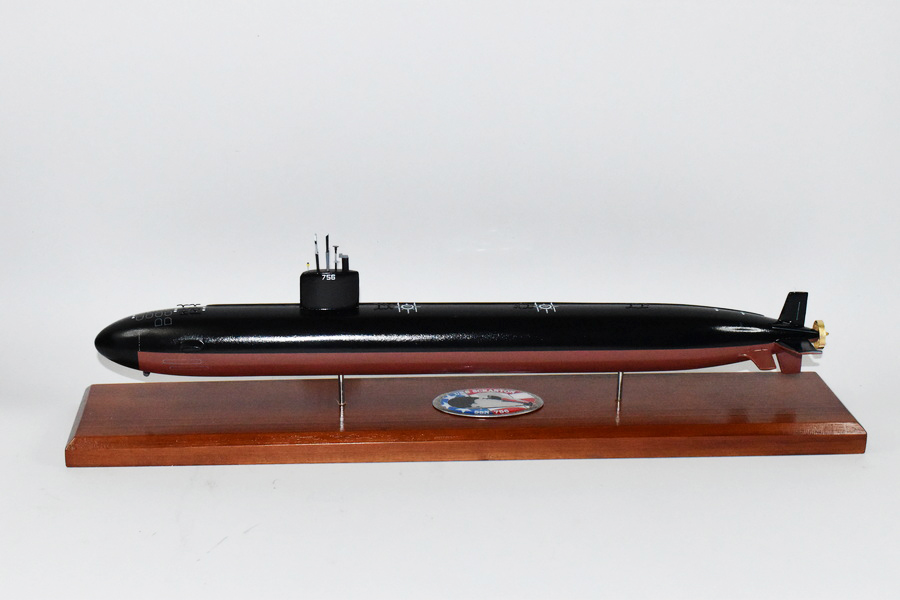 USS Scranton SSN-756 Submarine,Navy,Scale Model,Mahogany,20 inch,LA Class