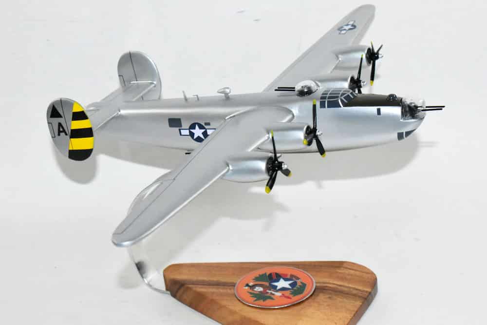 Lockheed Martin® (Consolidated) B-24® Liberator®, 443rd Bomb Squadron, 18″ Mahogany Model
