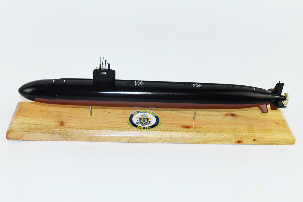 USS Annapolis SSN-760 Submarine ,Navy,Scale Model,Mahogany,20 inch,LA Class