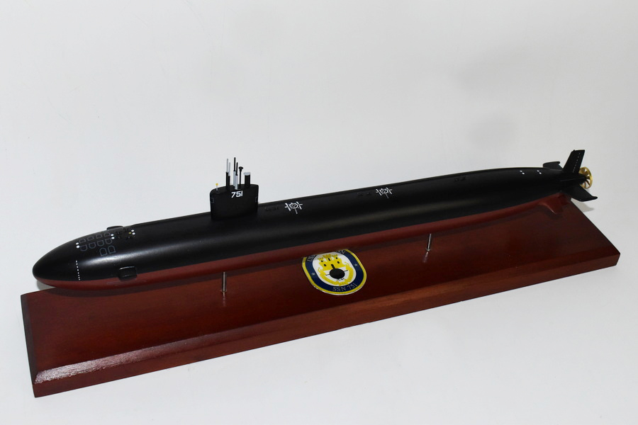 USS San Juan SSN-751 Submarine,Navy,Scale Model,Mahogany,20 inch,LA Class