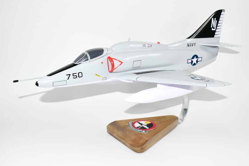VA-127 Batmen A-4F, 18″ Mahogany Model