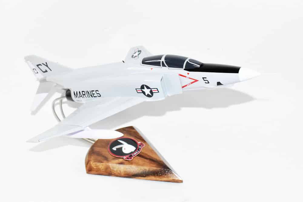 VMCJ-2 RF-4b Phantom Model, 1/42 (18″) Scale, Mahogany, Marines