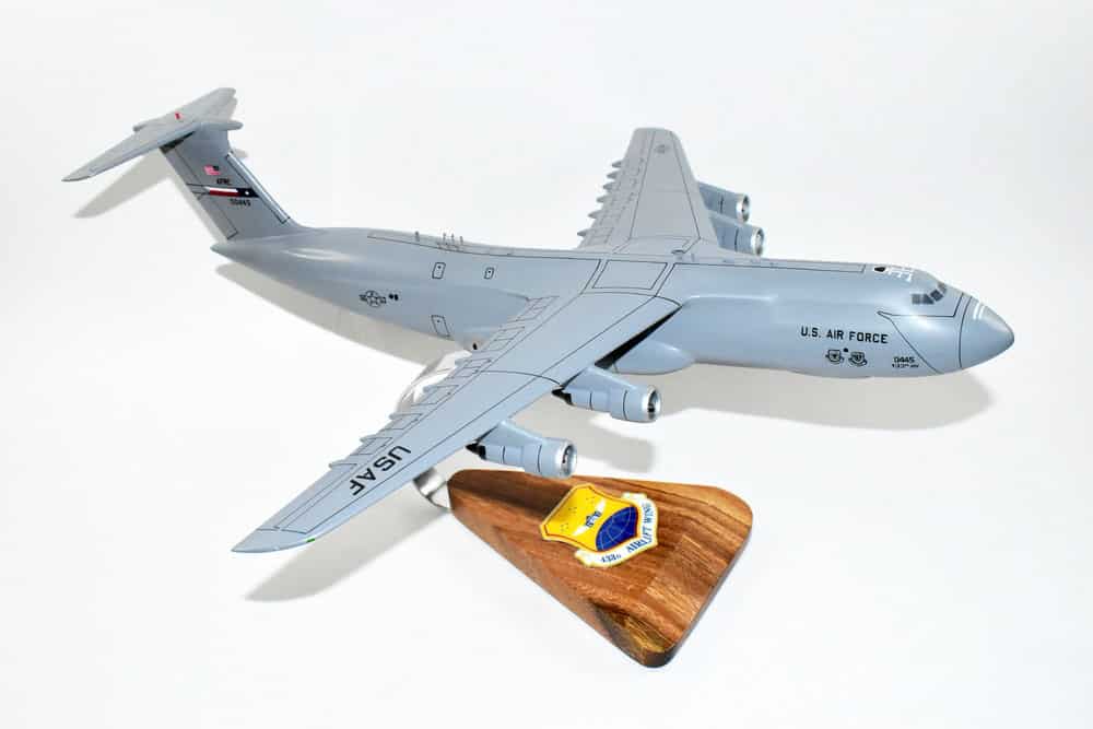 Lockheed Martin® C-5A Galaxy®, 433rd Airlift Wing,  18″ Mahogany Scale Model
