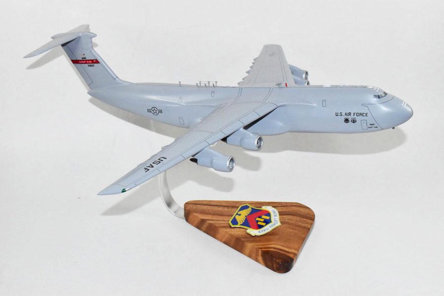 Lockheed Martin® C-5B Galaxy, 439th Airlift Wing, 18″ Mahogany Scale Model