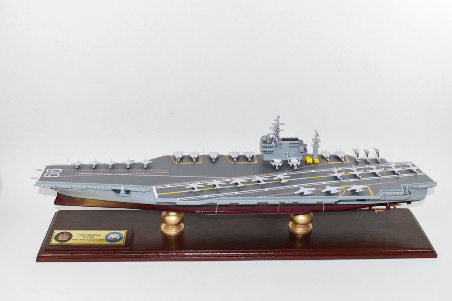 USS America (CV-66) ネイビー チャレンジコイン - キャリア形状 US