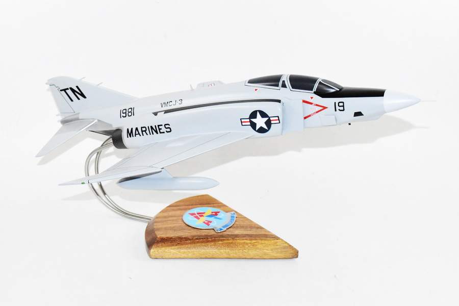 VMCJ-3 RF-4b Model, 1/42 (18″) Scale, Mahogany, Marines, McDonnell Douglas