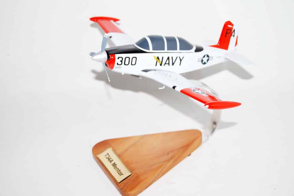 Beechcraft® T-34A Mentor, 1/33 Mahogany Scale Model