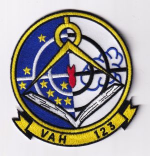 VAH-123 Squadron Patch  – Hook and Loop, 4"