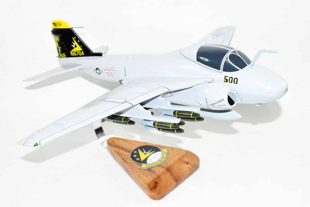 VA-115 Arabs A-6 (1989) Intruder Model, 1/36th Scale, Mahogany, Navy,