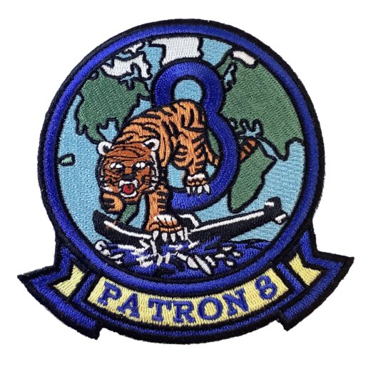 VP-8 Tigers Squadron Patch – Plastic Backing