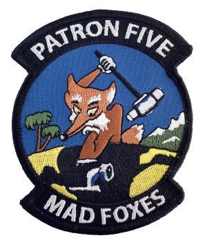 VP-5 Madfoxes Squadron Patch – Plastic Backing