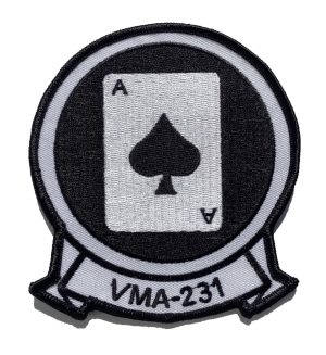 VMA-231 Squadron Patch – Plastic Backing