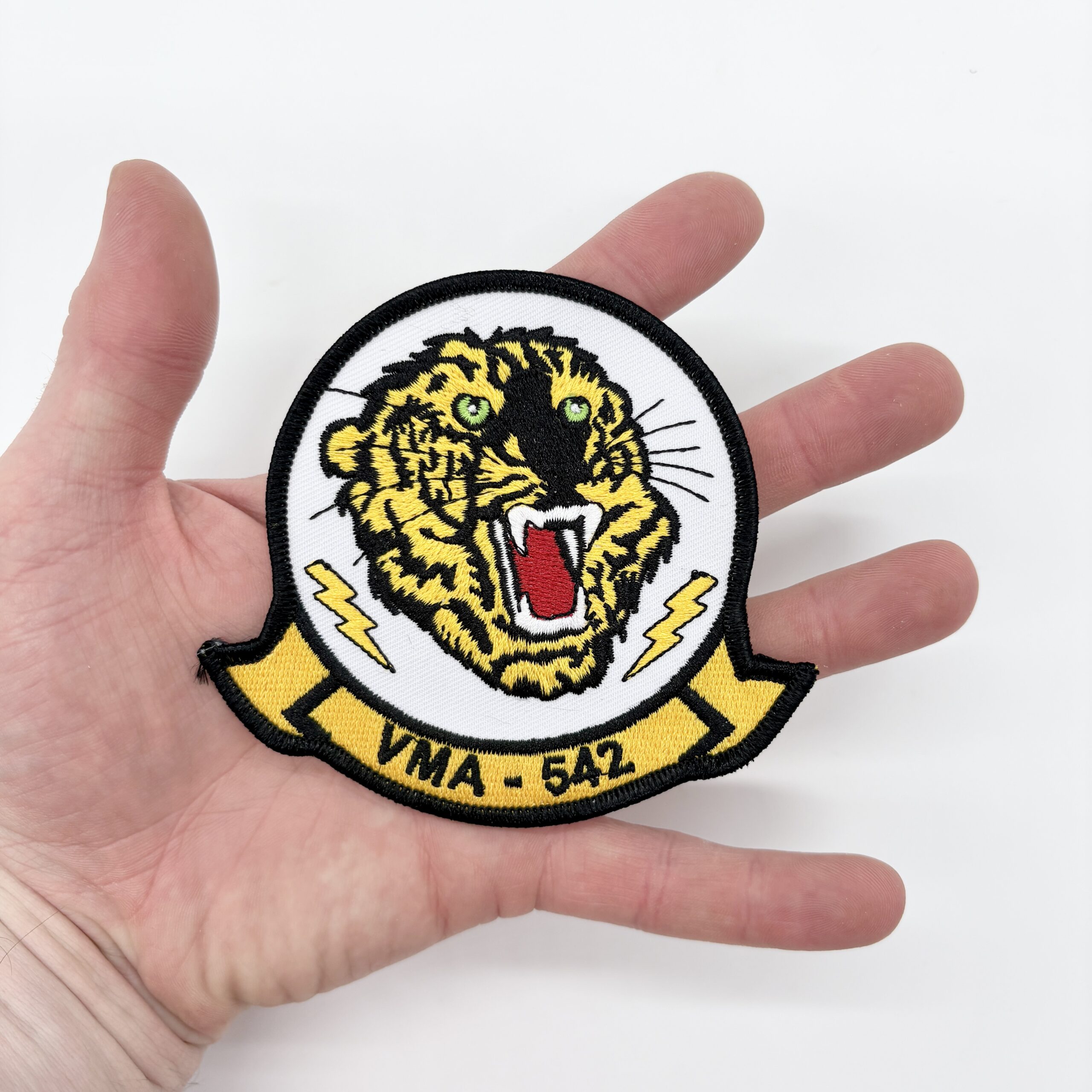VMA-542 Tigers Squadron Patch – With Hook and Loop, 4.25