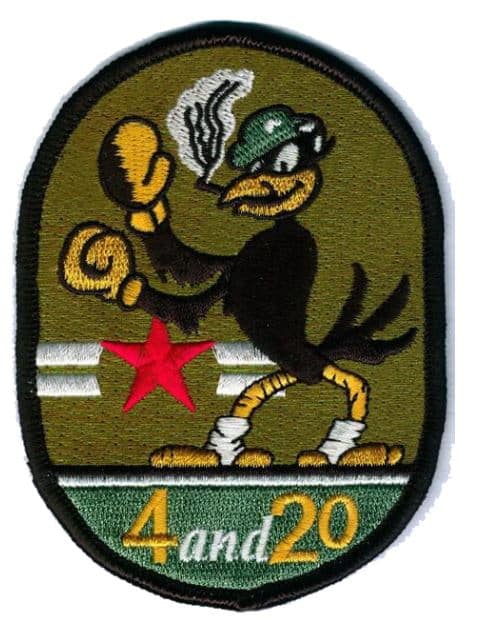 VA-45 Blackbird Squadron Patch - Plastic Backing