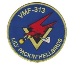 VMF-313 Lily Packin' Hellbirds Patch – Plastic Backing