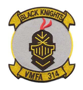 VMFA-314 Black Knights Chest Patch – Plastic Backing