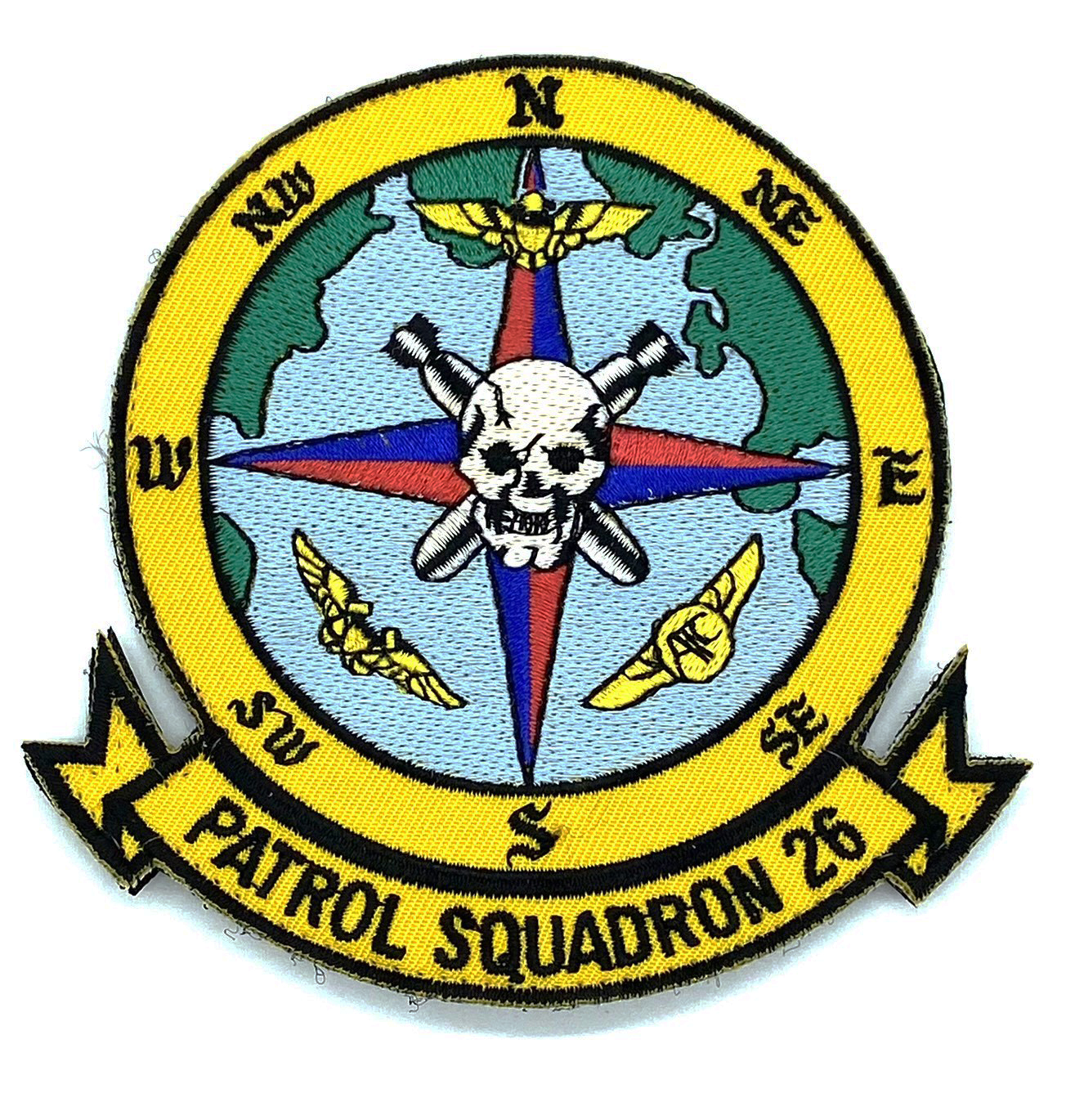 VP-26 Tridents Squadron Patch – Hook and Loop, 4 inch
