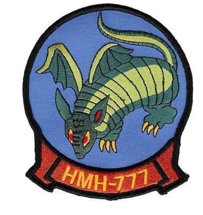 HMH-777 Flying Armadillos Patch – Plastic Backing