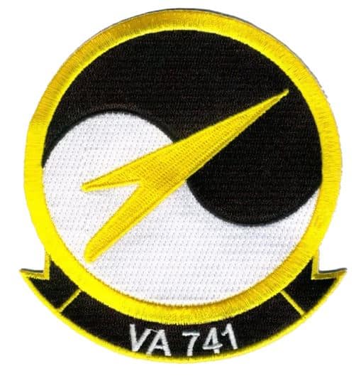 VA-741 Blue Dolphins Squadron Patch – Plastic Backing