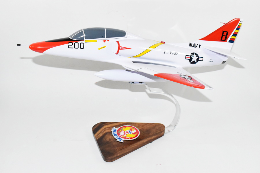 VT-22 Golden Eagles TA-4J Model, 1/27th Scale, Mahogany, Navy