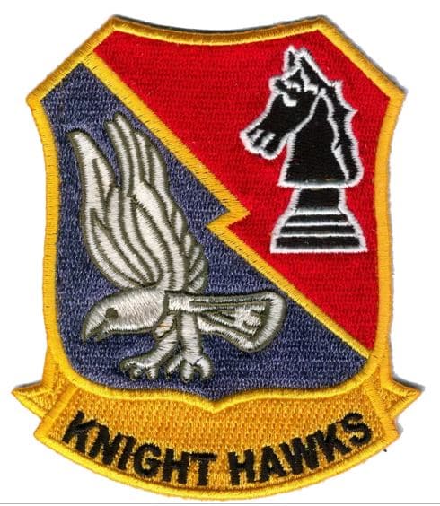 VA(AW)-33 Knight Hawks Squadron Patch – Plastic Backing
