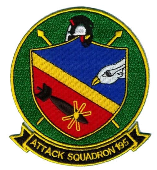 VA-195 Dambusters Squadron Patch – Plastic Backing