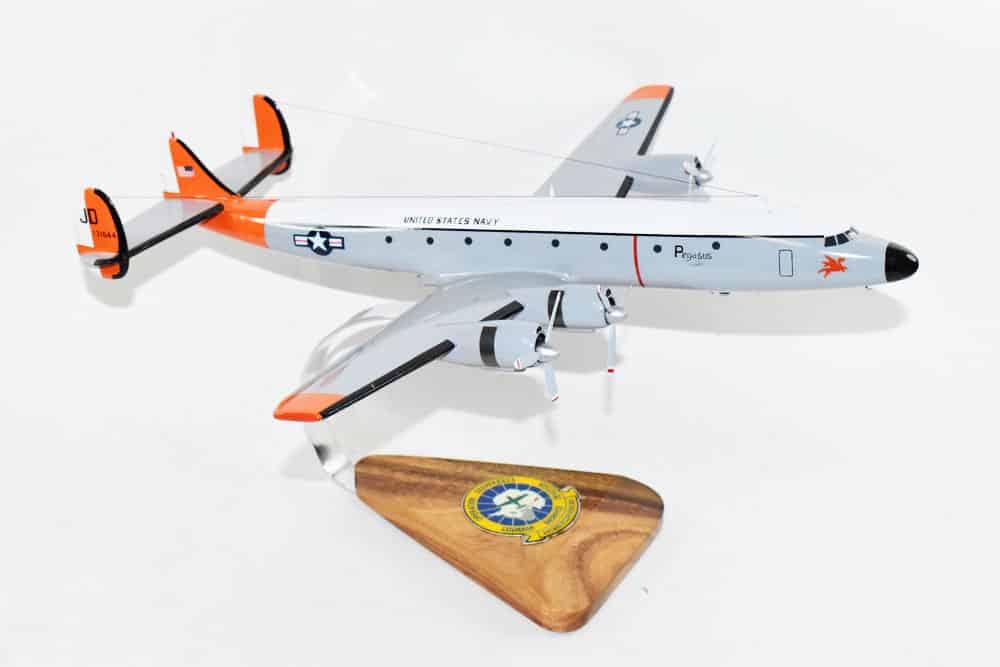 Lockheed Martin® C-121J Constellation®, VX-6 Puckered Penguins ‘Pegasus’ 1965, 18″ Mahogany Model