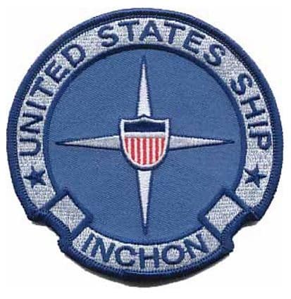 USS Inchon LPH-12 Patch – Plastic Backing