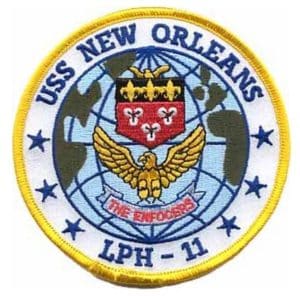 USS New Orleans LPH-11 Patch – Plastic Backing