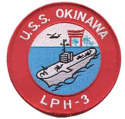 USS Okinawa LPH-3 Patch – Plastic Backing