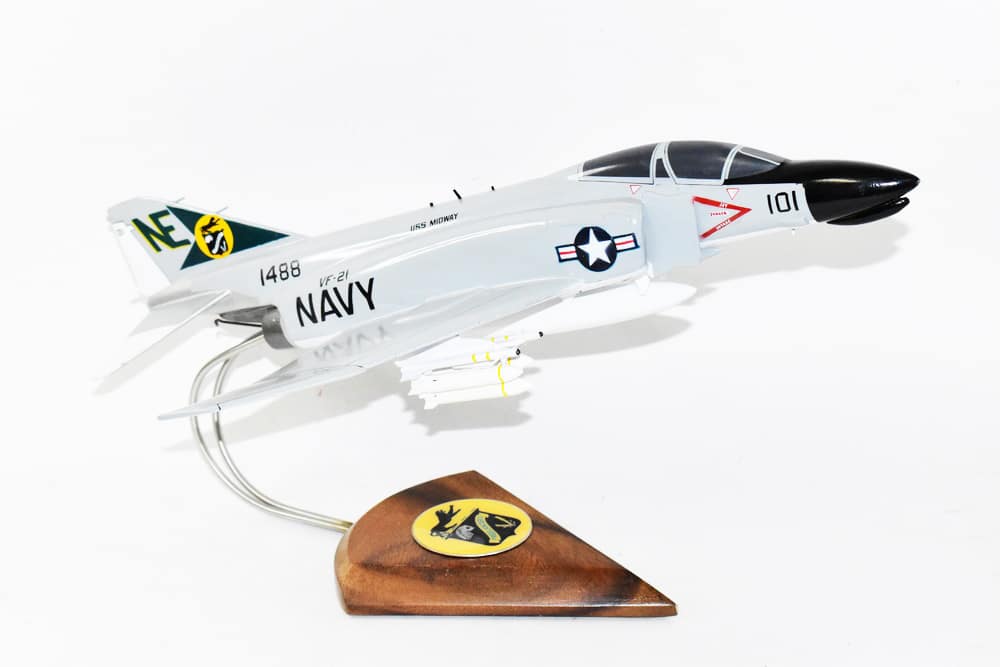 VF-21 Freelancers F-4B Model, 1/42 (18″) Scale, Mahogany, Navy, Fighter