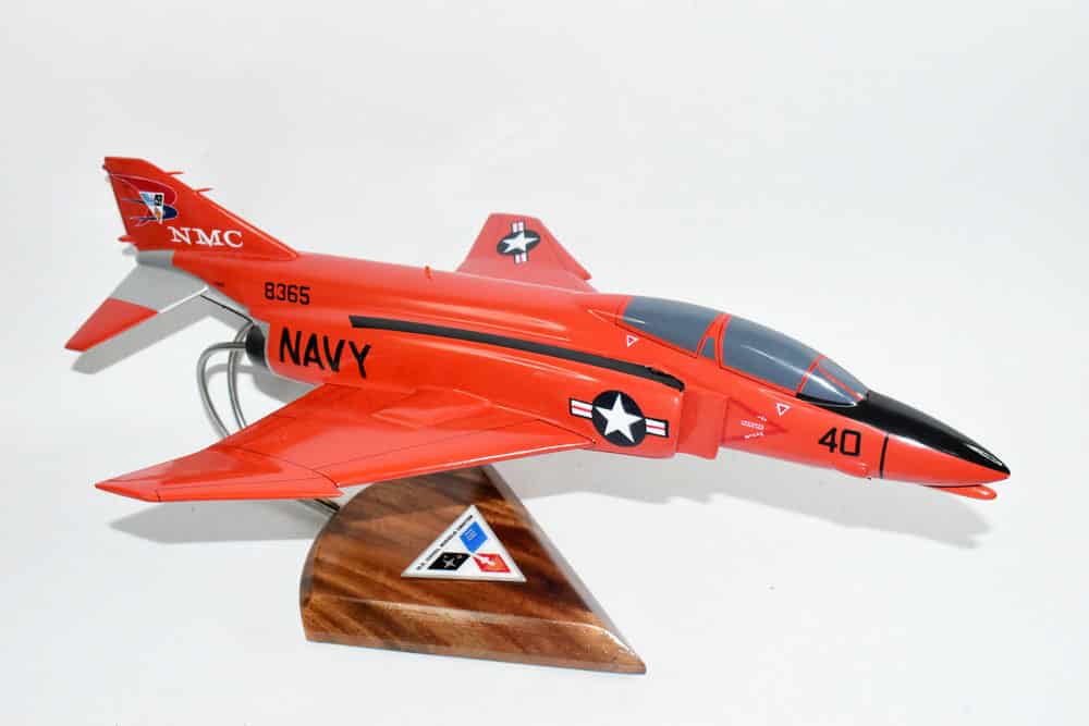 US Navy Naval Missile Center (NMC) F-4B Model, 1/42 (18″) Scale, Mahogany, Navy