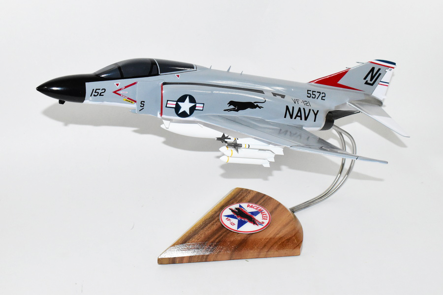 VF-121 Pacemakers F-4J Model, 1/42 (18″) Scale, Mahogany, Navy, Fighter