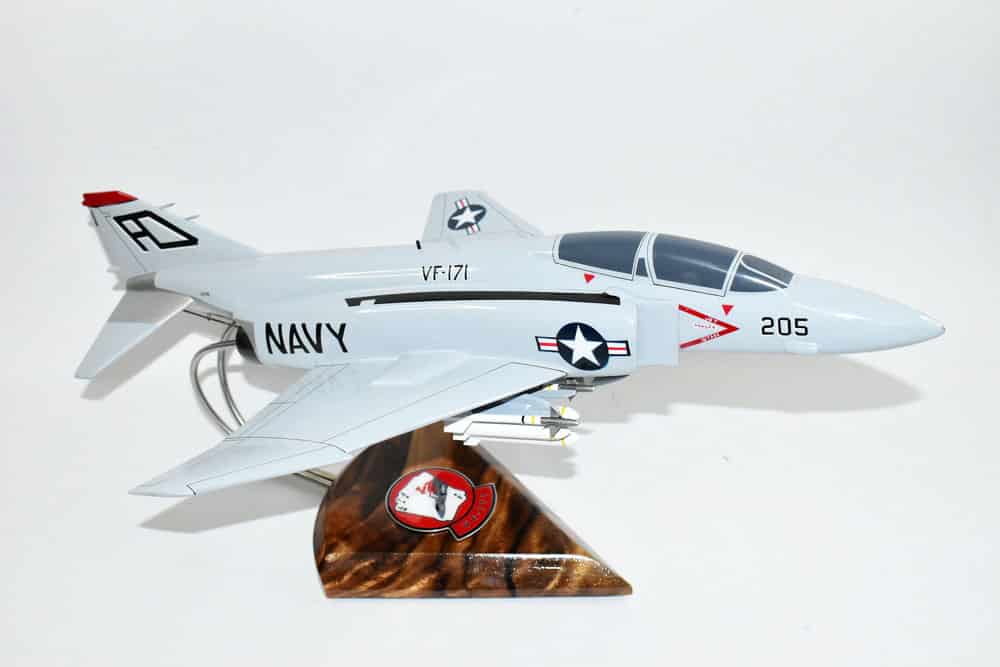 VF-171 Aces F-4J Model, 1/42 (18″) Scale, Mahogany, Navy, Fighter