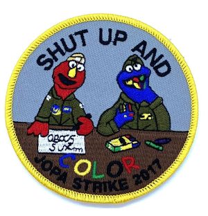 Shut Up and Color Patch – Plastic Backing