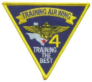 US Navy Training Wing-4 Full Color Patch – Plastic Backing