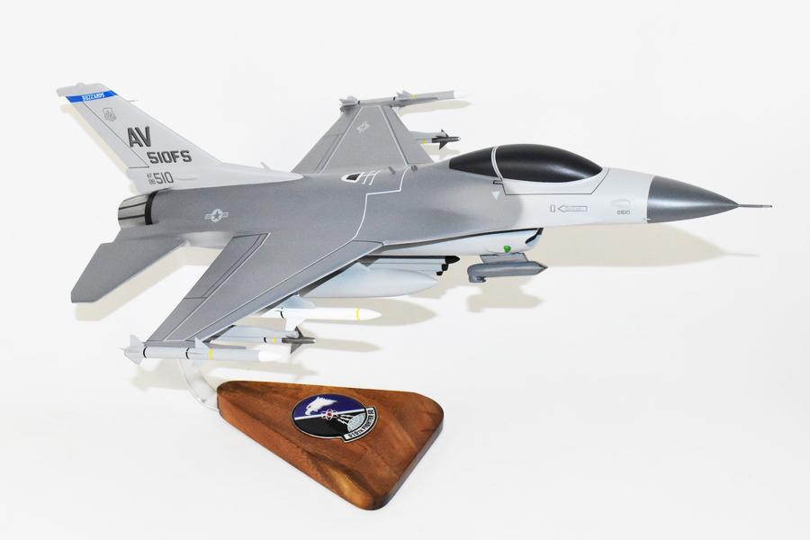 Lockheed Martin® F-16 Fighting Falcon®, 510th Fighter Squadron, 18″ Mahogany Scale Model