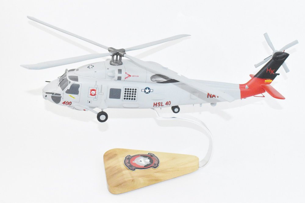 MH-60S SH-60B, HSL-40 Airwolves, 16″ Mahogany Scale Model