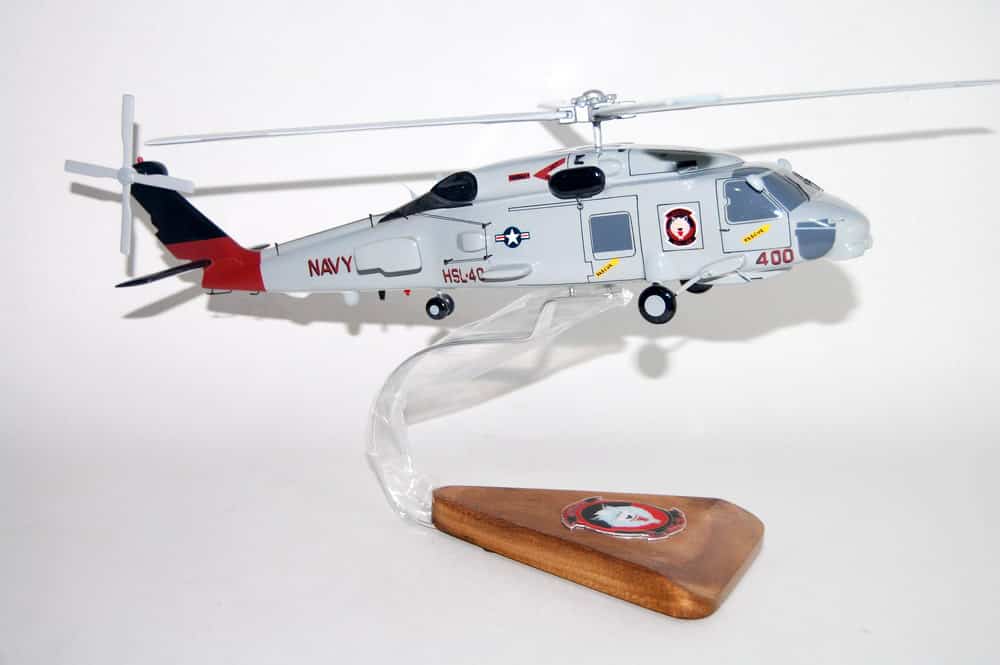 MH-60S SH-60B, HSL-40 Airwolves, 16″ Mahogany Scale Model