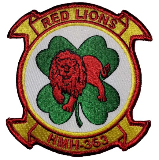 HMM-363 Red Lions Squadron Patch –Sew On
