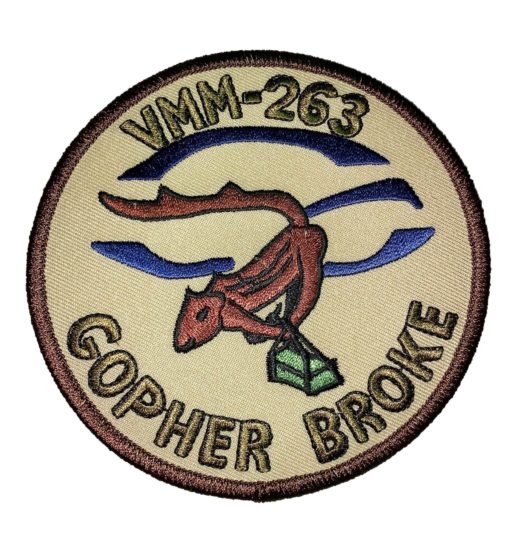 VMM-263 Gopher Broke Squadron Patch – Sew On