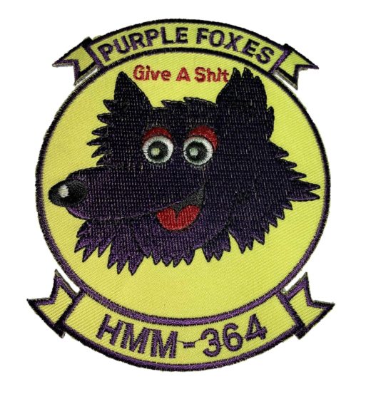 HMM-364 Purple Foxes - Sew on