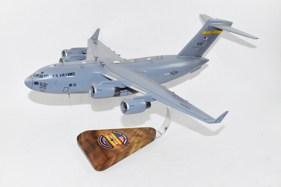 15th AMXS (Hickam) C-17 Model, 1/116th Scale, Mahogany, Cargo