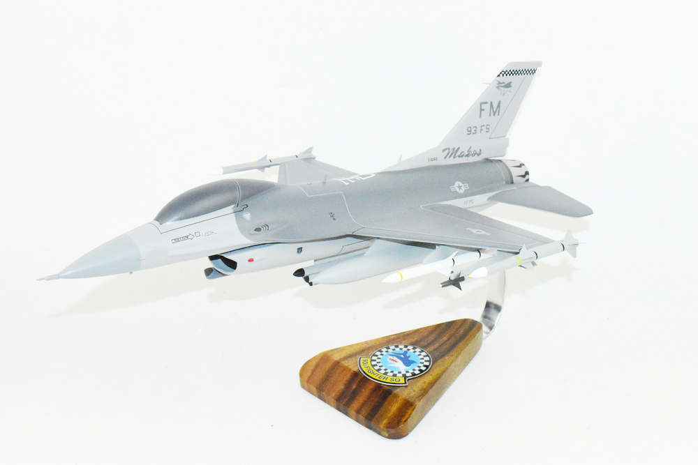 Lockheed Martin® F-16 Fighting Falcon®, 93d Fighter Squadron, 1/33 (18″) Mahogany Scale Model