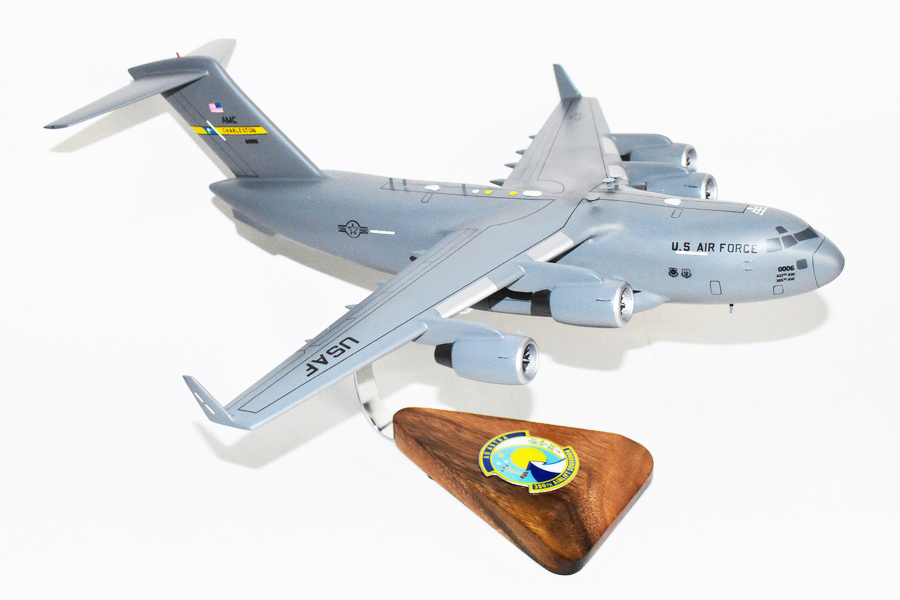300th Airlift Squadron (Charleston) C-17 Model, 1/116th Scale, Mahogany, Cargo