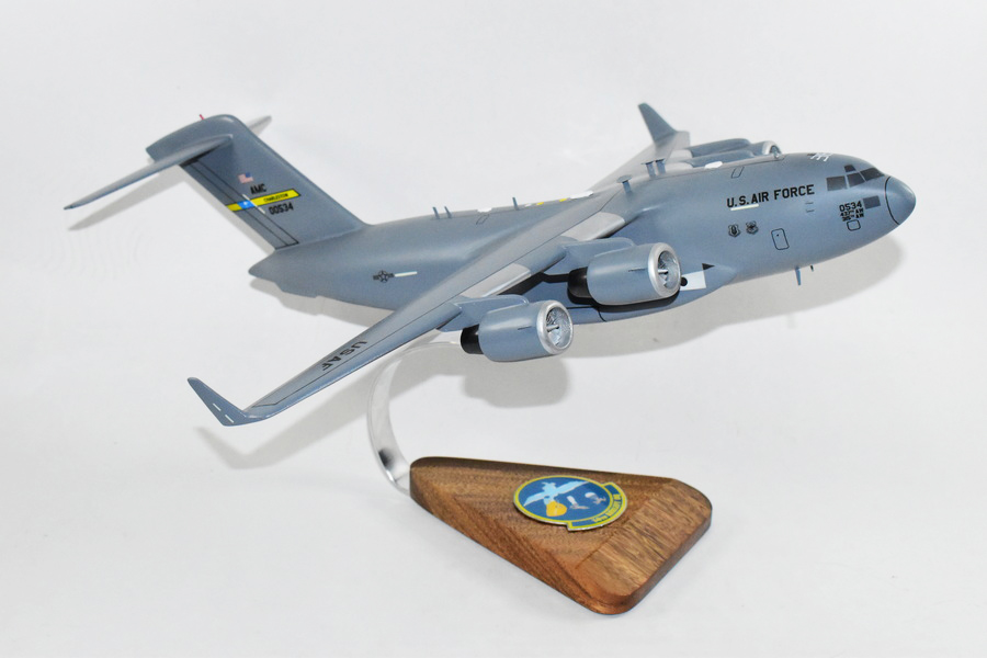 14th Airlift Squadron Pelicans (Charleston AFB) C-17 Model, 1/116th Scale, Mahogany, Cargo