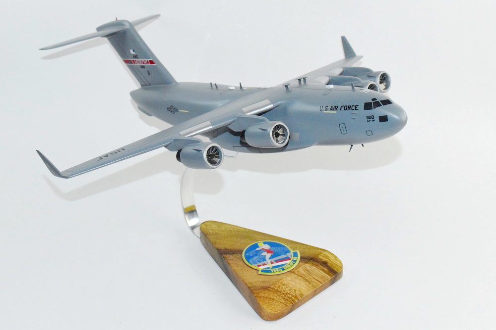 155th Airlift Squadron Tennessee ANG C-17 Model, 1/116th Scale, Mahogany, Cargo